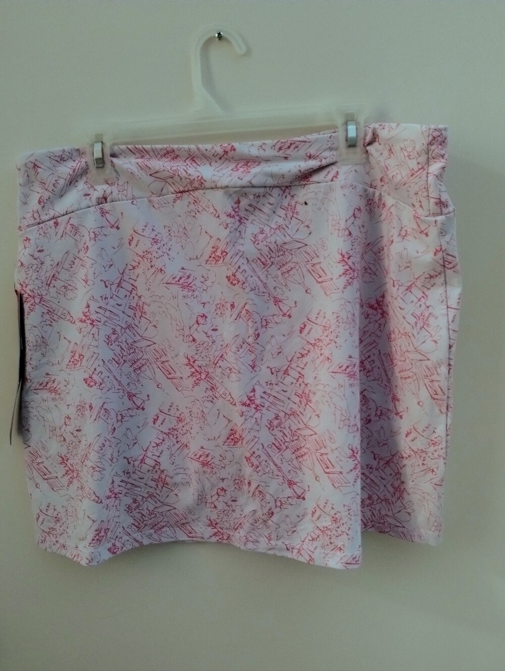 Pink Patterned Women's Skort - Picture 2 of 6